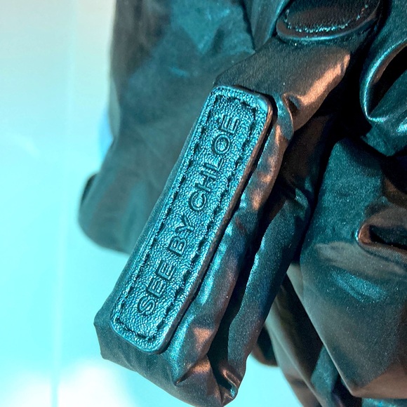 CHLOE Black puffy shoulder bag /brand new! - Picture 9 of 15